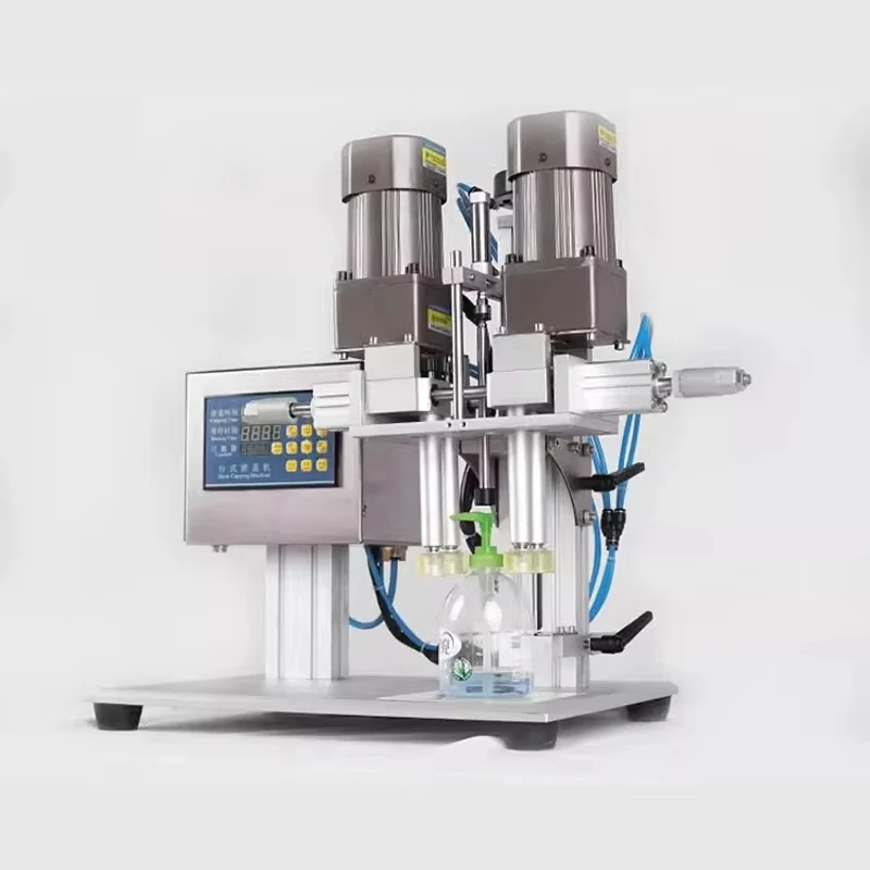 

XLSGJ-6300 Укупорочная машина для бутылок с эфирным маслом косметики, оборудование для запечатывания крышек с системой управления ПЛК