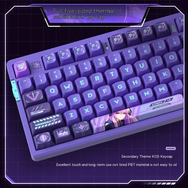 VGN V87 Pro Tri-mode Wireless Gaming Mechanical Keyboard BlueTooth USB Dynamic RGB Ergonomics PC Gamer Win Mac NKRO Custom Gift