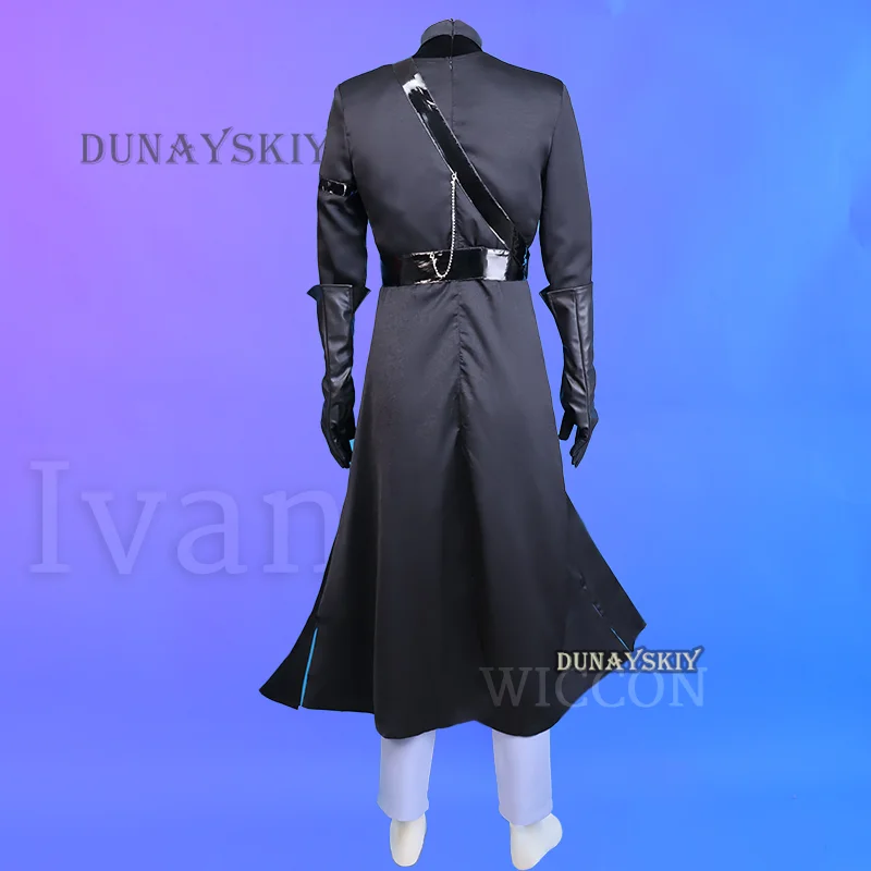 Ivan Cosplay Alien Stage Anime Black Sorrow Cosplay Black Wig Role Playing Party Pants Belt Halloween Carnival Costume Outfit