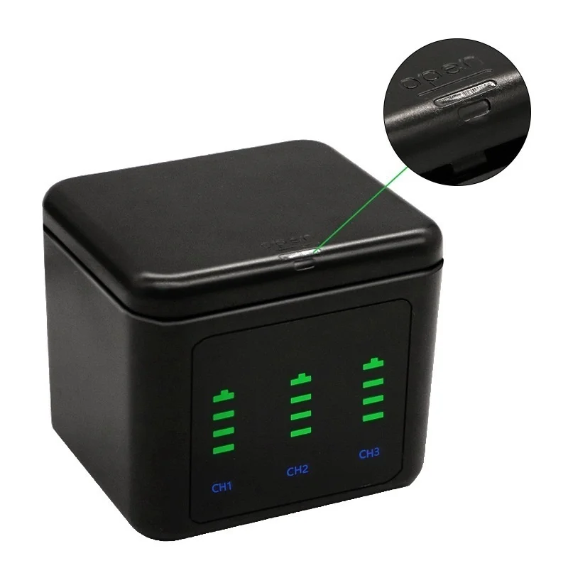 2800mAh dla GoPro Hero 11 10 9 Trójdrożna ładowarka LED do akumulatorów do GoPro 11 10 9 Akcesoria — zdjęcie produktu 5