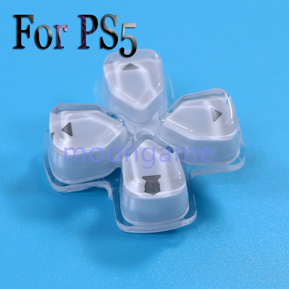 50pcs Plastic Crystal Buttons D-pad Key Kit Button For PS5 Controller Repair Parts