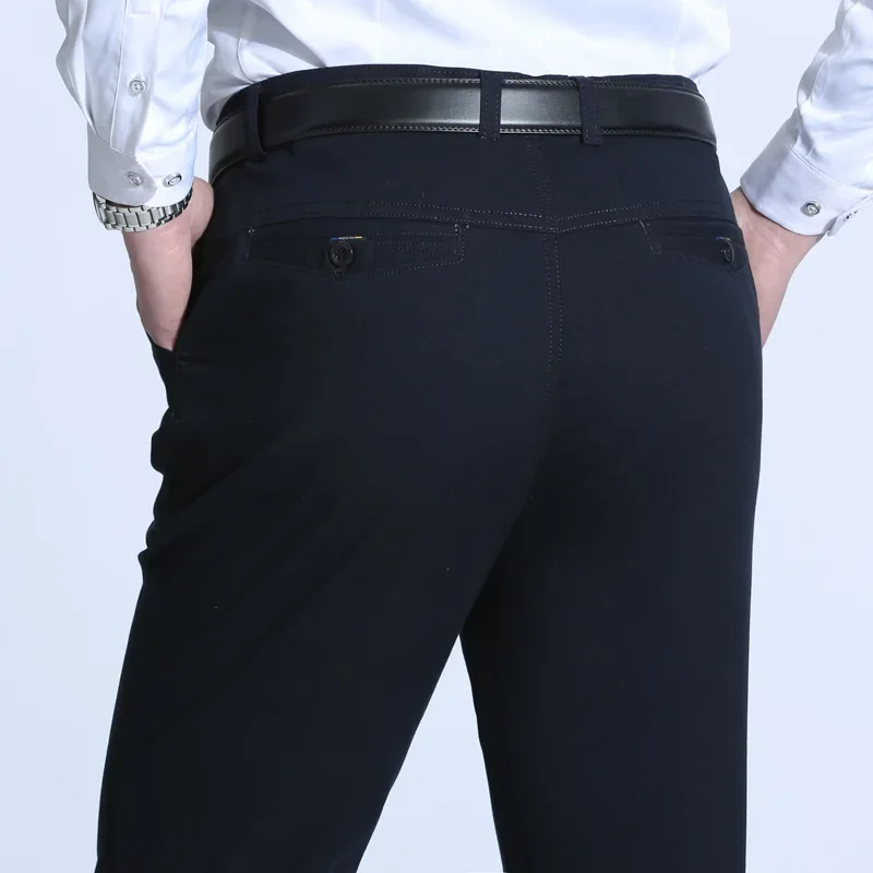 MRMT 2024 Brand New Men's Middle Aged  Elderly Casual Pants Loose Straight Cotton Pants Thin Thick Men's Trousers