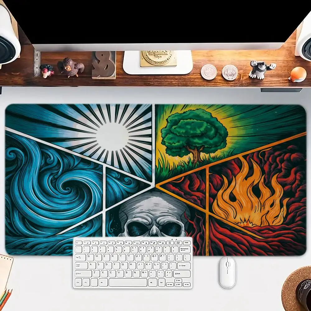 แผ่นรองเมาส์ MTG TCG สำหรับการ์ดสะสม แผ่นรองเมาส์ขนาดใหญ่ แผ่นรองโต๊ะ กันลื่น ซักได้ ใช้ได้ทั้งที่บ้านและที่ทำงาน