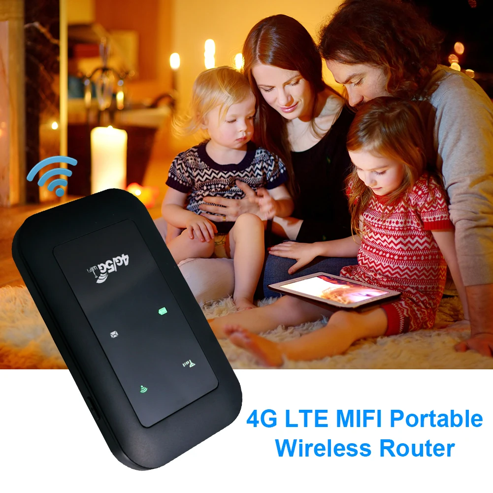 4G WIFI Router Portable Pocket WiFi Repeater 3G/4G LTE Wireless Router with SIM Card Slot Mini Outdoor Hotspot Pocket Modem