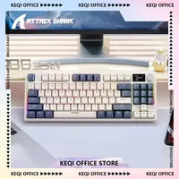 Attack Shark K86 Wireless Mechanical Keyboard Hot Swap Metal Knob Gasket Structure 3 Mode Bluetooth Customization Gamer Keyboard