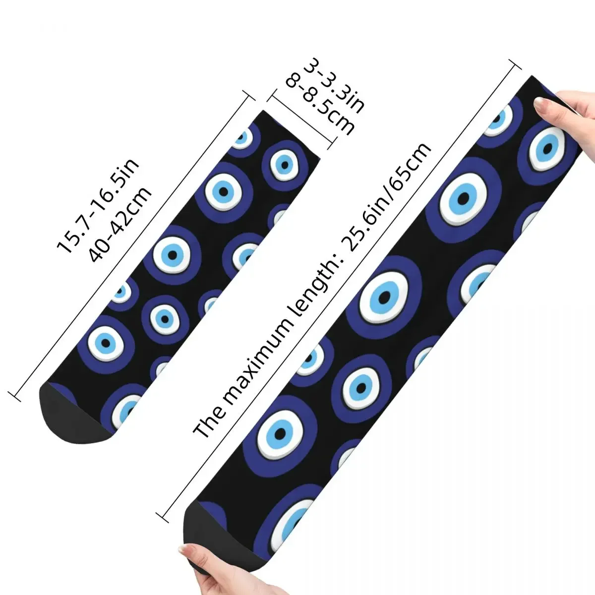 Greek Evil Eye Socks Men Women Fashion Socks Novelty Spring Summer Autumn Winter Stockings Breathable Cute Sock