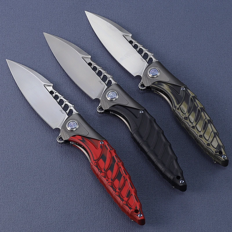 RIKE Thor 7 Pocket Knife CPM154 Steel Titanium Alloy G10 Handle Folding Knives Tactical Military Survival  Outdoor EDC Tools