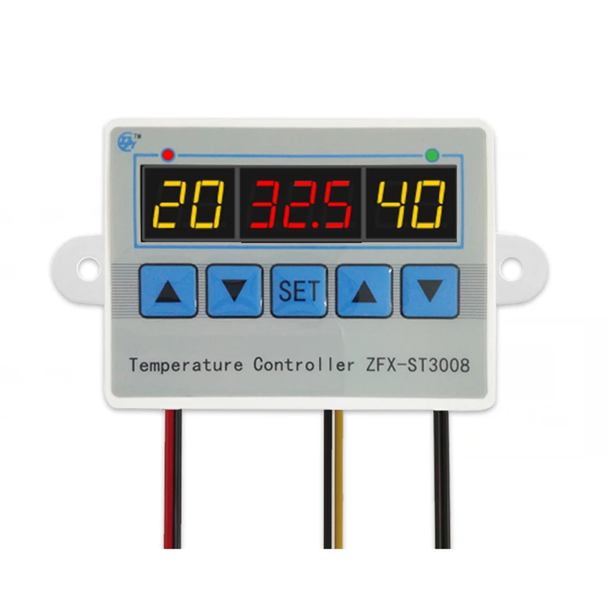 

ZFX-ST3008 Microcomputer Digital Display Temperature Controller Thermostat Intelligent Time Controller Adjustable Electronic