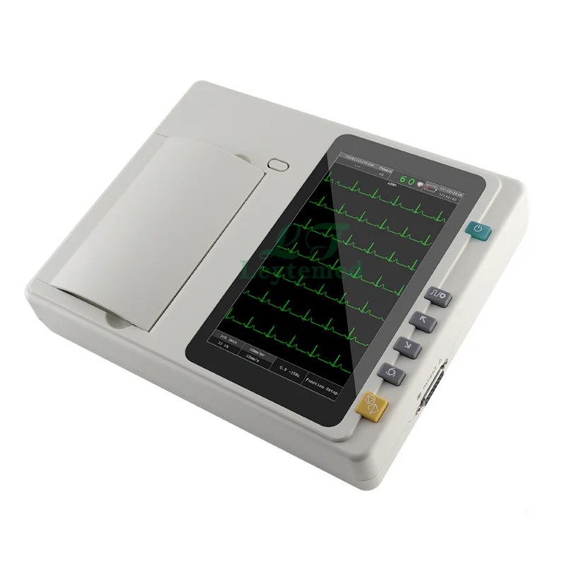 Máquina de electrodos LTSE23 ECG 12 derivaciones Holter precio portátil de la máquina ECG para clínica