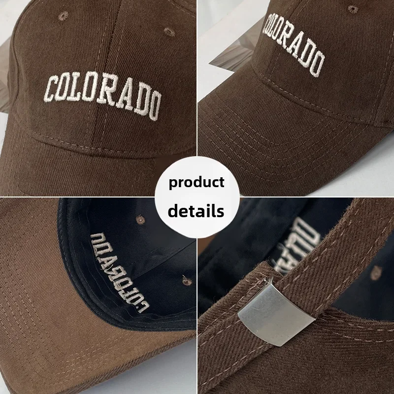 Moda Maillard viento lijado lengua de pato sombrero mujer Otoño/Invierno versátil bordado letra gorra de bola mantener caliente