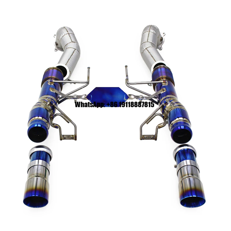 

OEM Full Straight Exhaust Pipes for Mclaren 720s 4.0 2017-2019 Titanium Catback Supercar Free Flow Downpipe