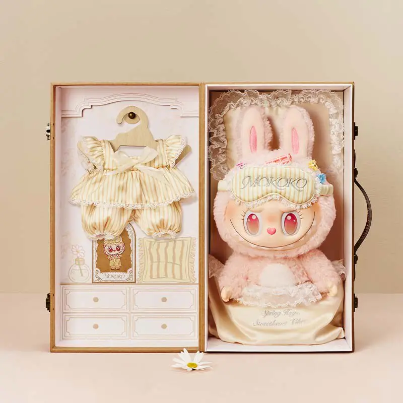 

POPMART Wake up Spring Series MOKOKO Vinyl Plush Doll with Gift Box Labubu Collectible Toy for Girls Birthday Room Decor