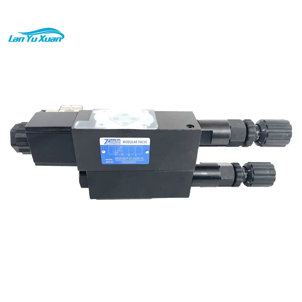 Wholesale 7OCEAN MGS Series Hydraulic Valve MGS-02-P-21-A220-10 MGS-02-P-10-DC24-10 MGS-02-P00-A110-10 Hydraulic Modular Valve