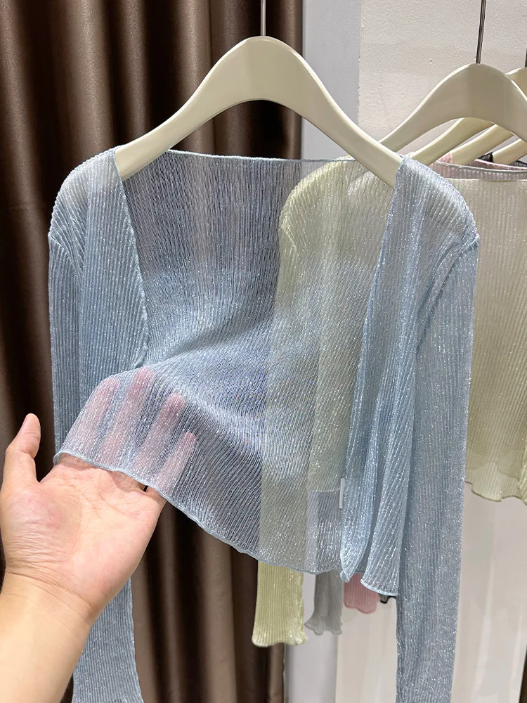 

Beach Vaion Long Sve Open Cardigan Women's Blue Fre Youthful awl Dr Summer Outer Layer Fairy Silk Cover up