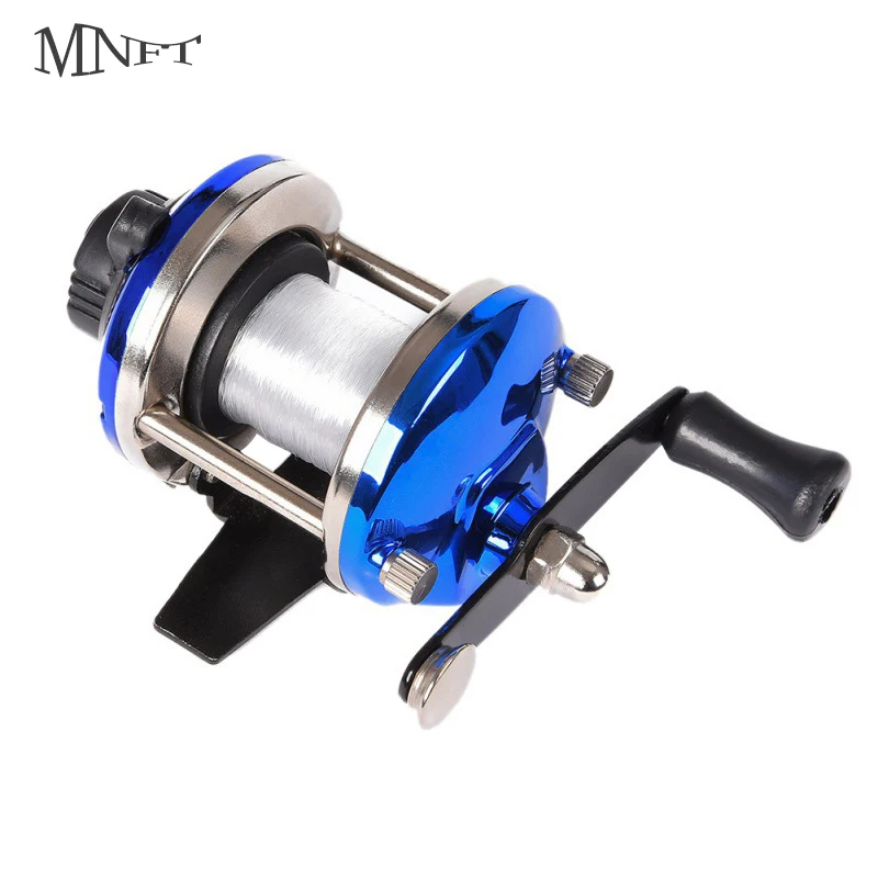 

MNFT Pocket Mini Ice Fishing Reel Coil Roller 3.6:1 With Line 100M Portable Drum Fishing Reels