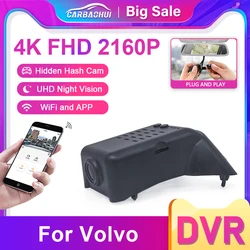 HD 4K Dash Cam DVR Ccamera for Volvo XC40 XC60 XC90 S60 V60 S90 V90 V40 S80 XC70 C40 Car Dvr UHD Mini Camera WiFi Video Recorder