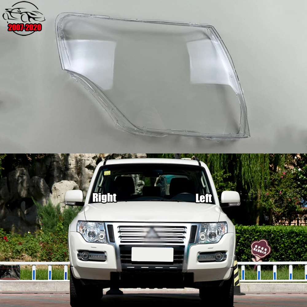 

For Mitsubishi Pajero V93 V97 V98 2007-2020 Headlamp Cover Transparent Headlight Shell Lens Plexiglass Auto Replacement Parts