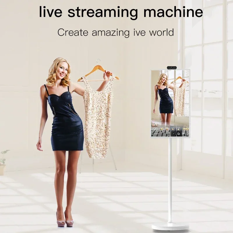 

Интерактивный смарт-планшет Android 2025 года, оборудование для прямой трансляции Rexo, портативный сенсорный экран «все в одном», вращающийся телевизор