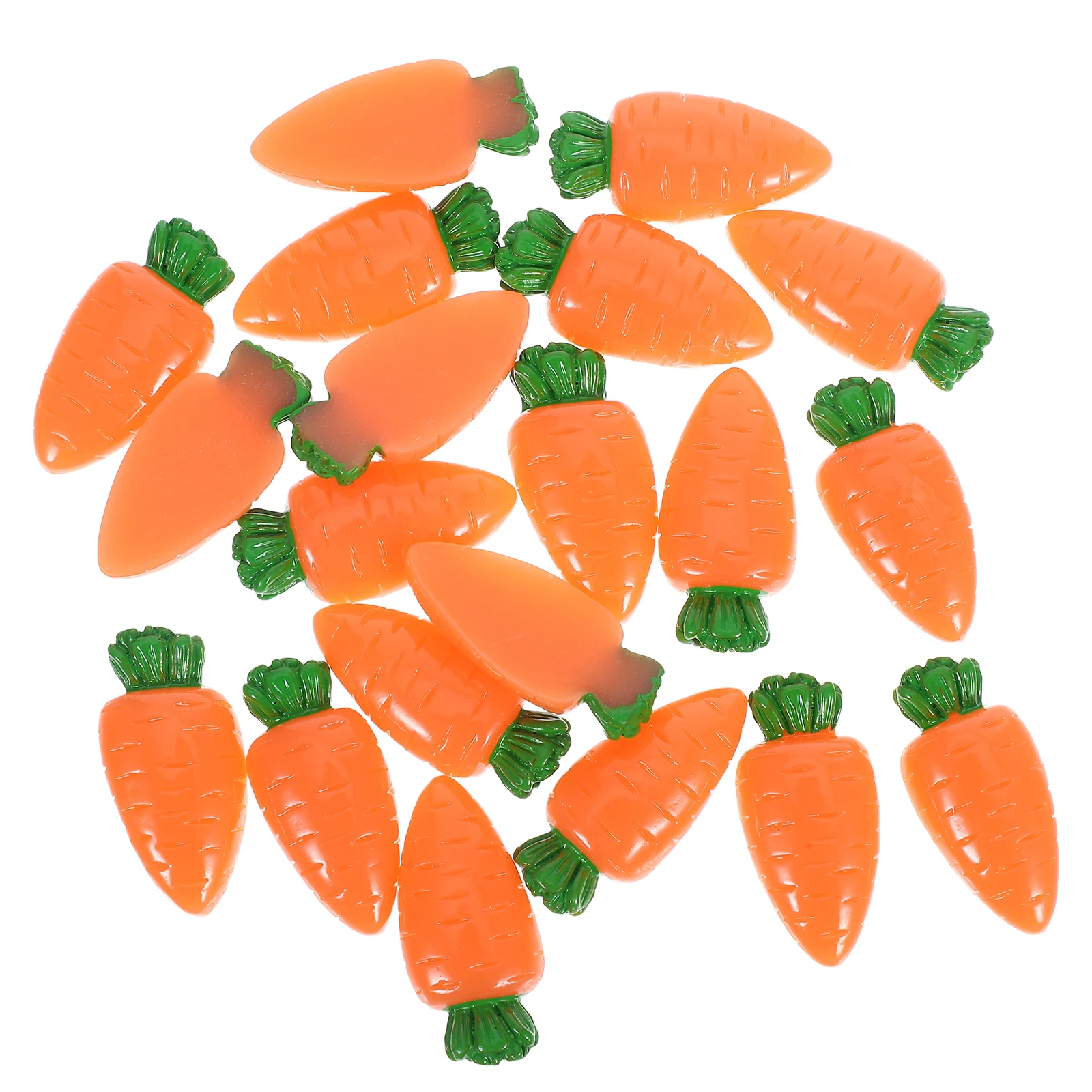 

Resin Carrots Simulated Mini Craft Supplies Cell Phone Craft for DIY Phone Case Nails Jewelry Easter Decorations