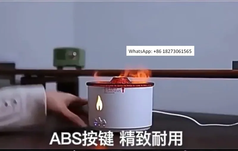 

Simulated Flame Mountain Aromatherapy Machine Smoke Ring Humidifier Desktop Atmosphere Lighting Decoration Bedroom Fragrance