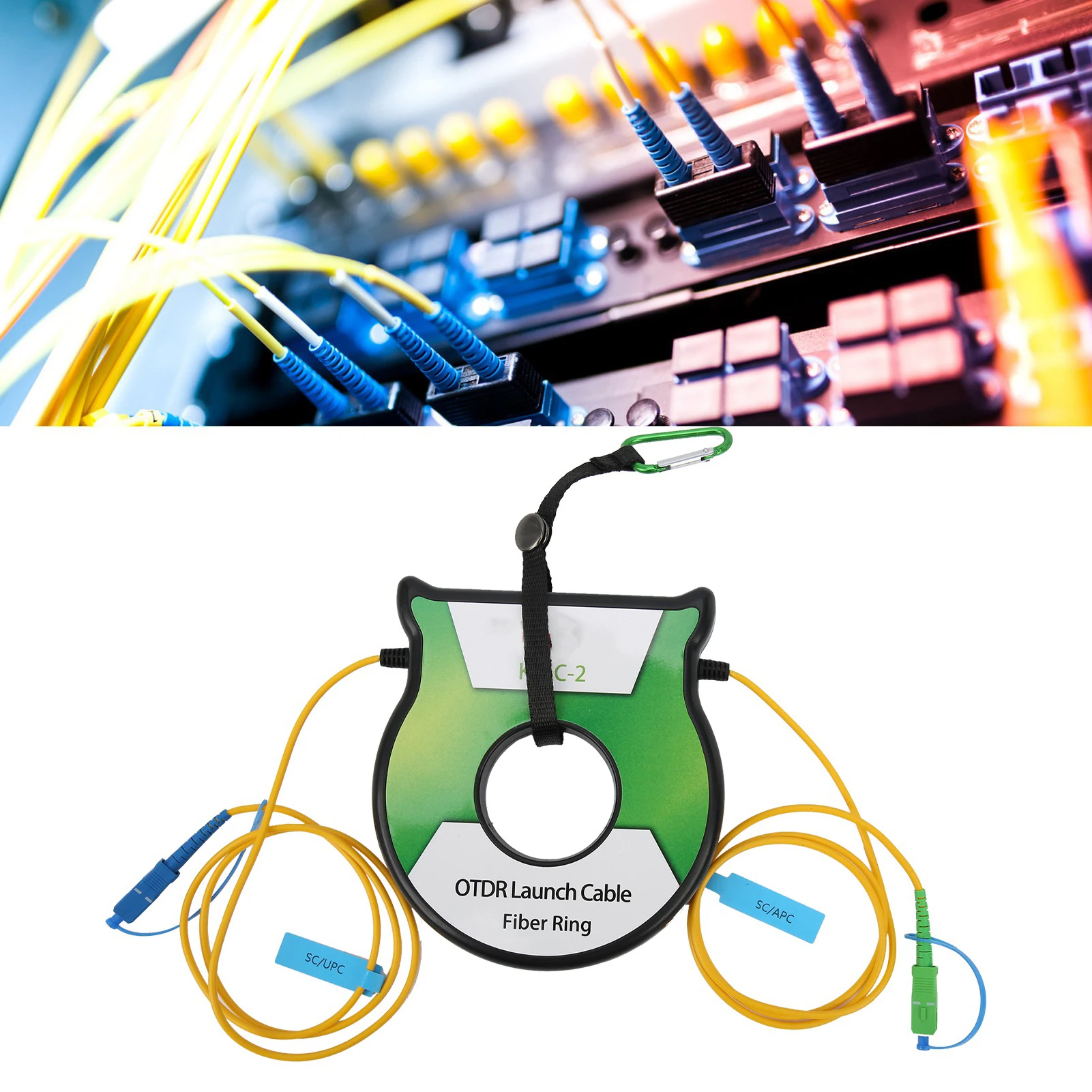 OS2 Connector OTDR Optical  Launch Cable Singlemode 9/125um 1km OS2 SC/APC‑SC/UPC Connector Optical  Launch Cable