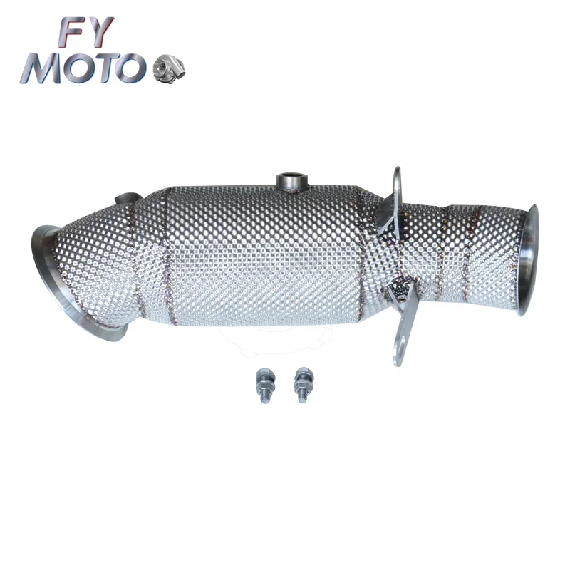 Catless Downpipe For BMW F22 F32 F33 435xi 435i M235i M235xi 2013+ EWG F87 M2 2016+ With Heat Shield