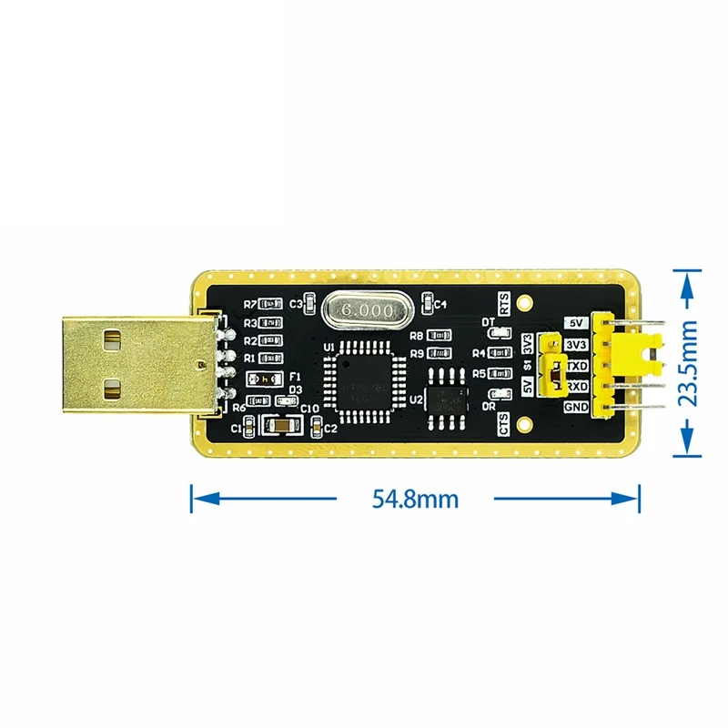 Arduinoシリアルボードアダプターモジュール,usb 2.0からttlへのダウンロードケーブル,win10,ft232,ft232bl,ft232rl,5v,3.3vをサポート