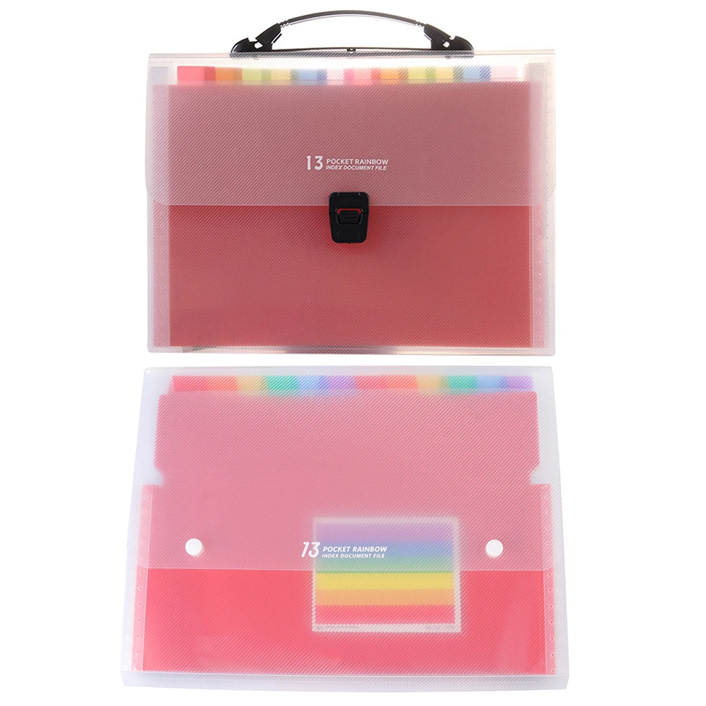 

2 Pcs File Bag Set Expandable Folder Organizer Expanding Binder Folders Document Receipt