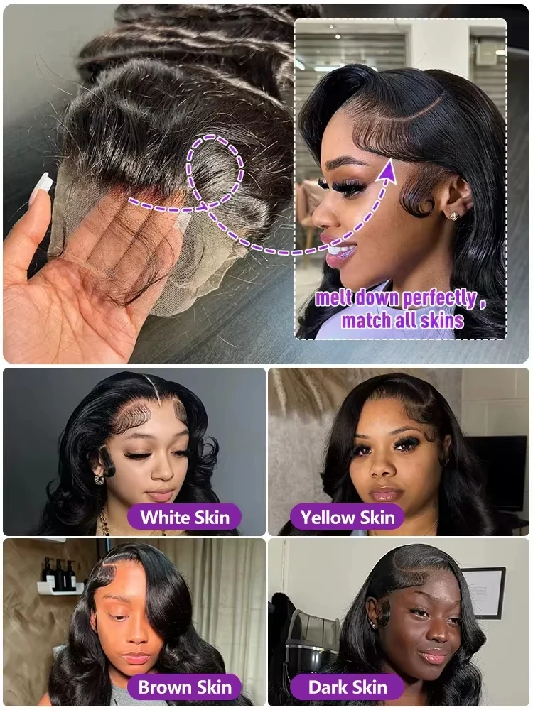 30 40 بوصة الجسم موجة 13x6 HD الدانتيل الباروكات الأمامية شعر الإنسان البرازيلي Preplucked الخام الدانتيل الجبهة غلويليس 5x5 إغلاق شعر مستعار للنساء #6