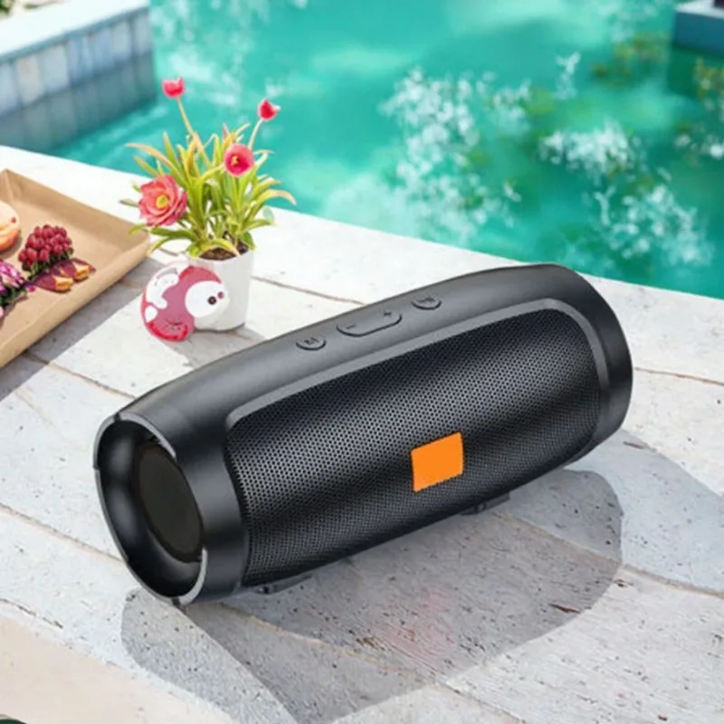 

Portable Bluetooth Speaker Column Stereo HiFi Heavy Bass Wireless Soundbar Subwoof Loudspeaker Supports AUX TF Card FM Radio