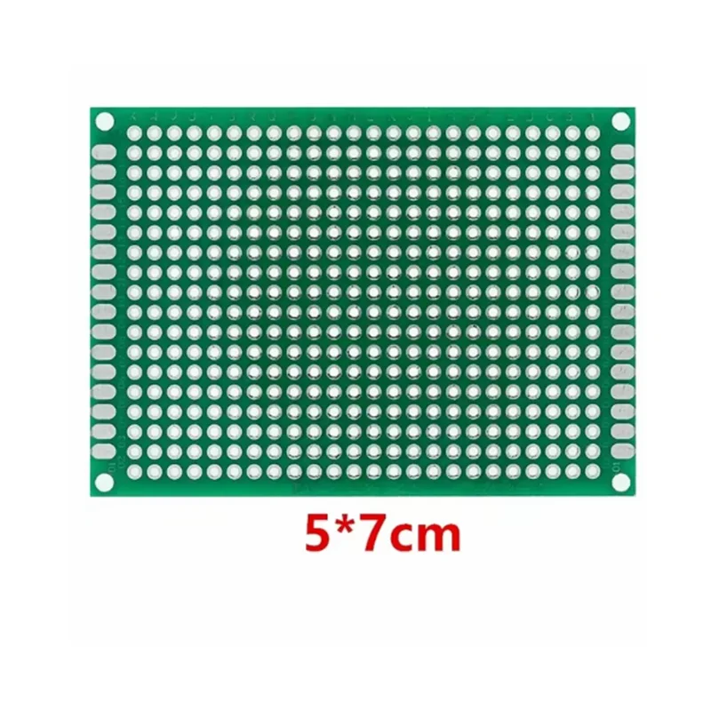 5pcs PCB Board Prototype Board Green 2x8/3x7/4x6/5x7/7x9/8x12/9x15cm Double Sided Circuit Boards For DIY Soldering Project