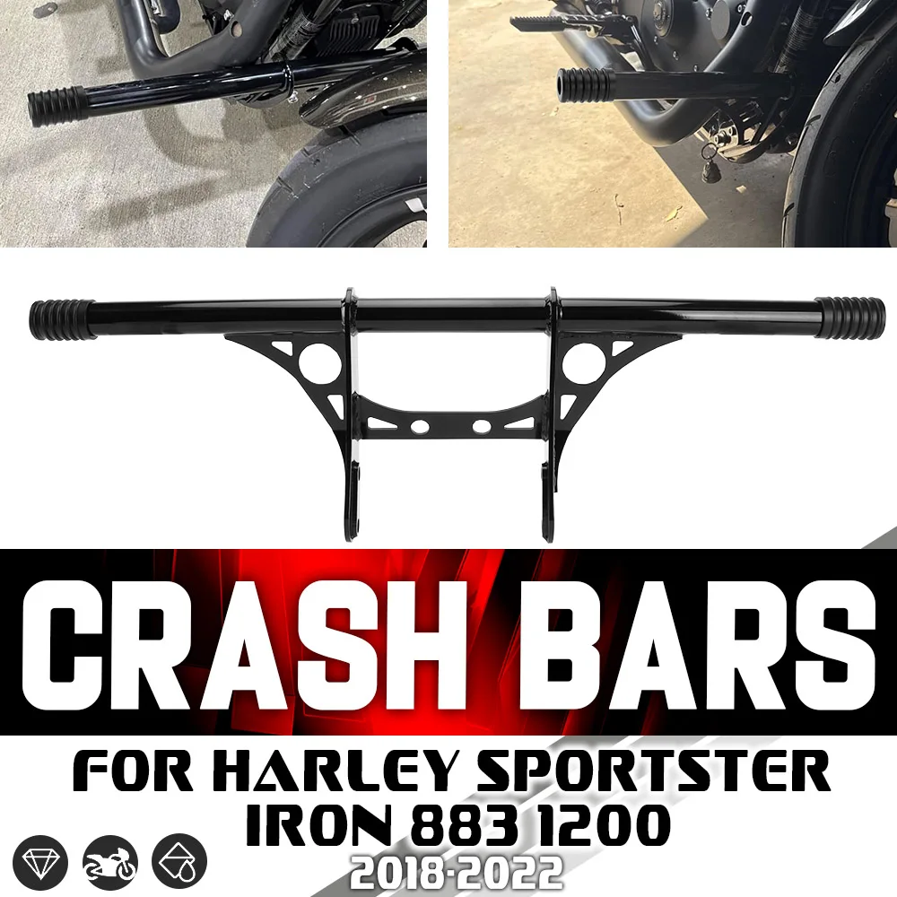

For Harley Sportster883 1200 XL 883 1200 Iron 2018-2022 Motorcycle Accessories Crash Bar Freeway Engine Guard Falling Protection