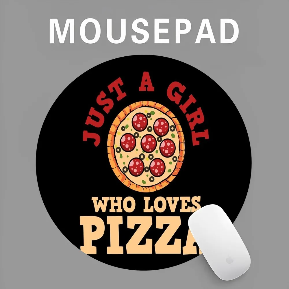 Pizza Mousepad INS Tide Round Keyboard Mat Table Mat Students Cabinet Gamer Desktop Mousepad Cup Mats Deskpad Home Decor