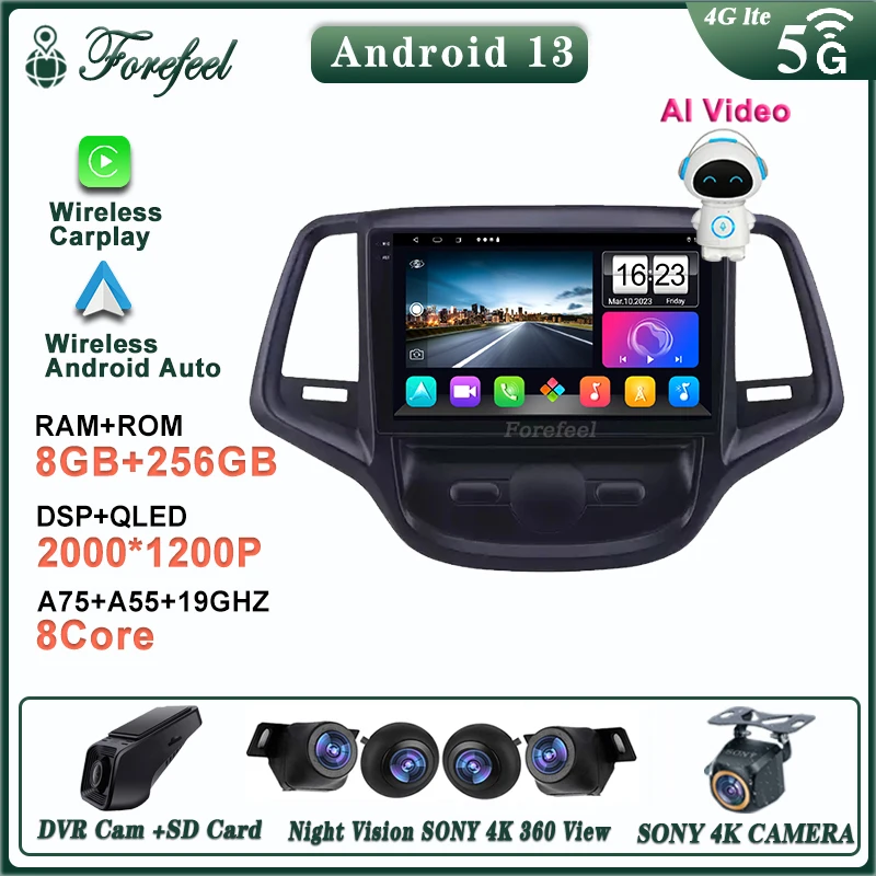 

Android 13 For Changan EADO 2015 Carplay Multimedia Car Vehicle Monitor Autoradio Screen TV Navigation Stereo Video Player Radio