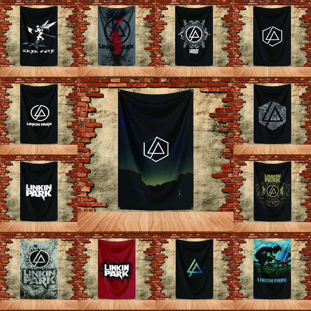 Music Band Flag 3x5ft for Linkin Park Fans Banner Custom any Image Garage Bedroom Living Room Dorm Wall Hanging Decor Tapestry