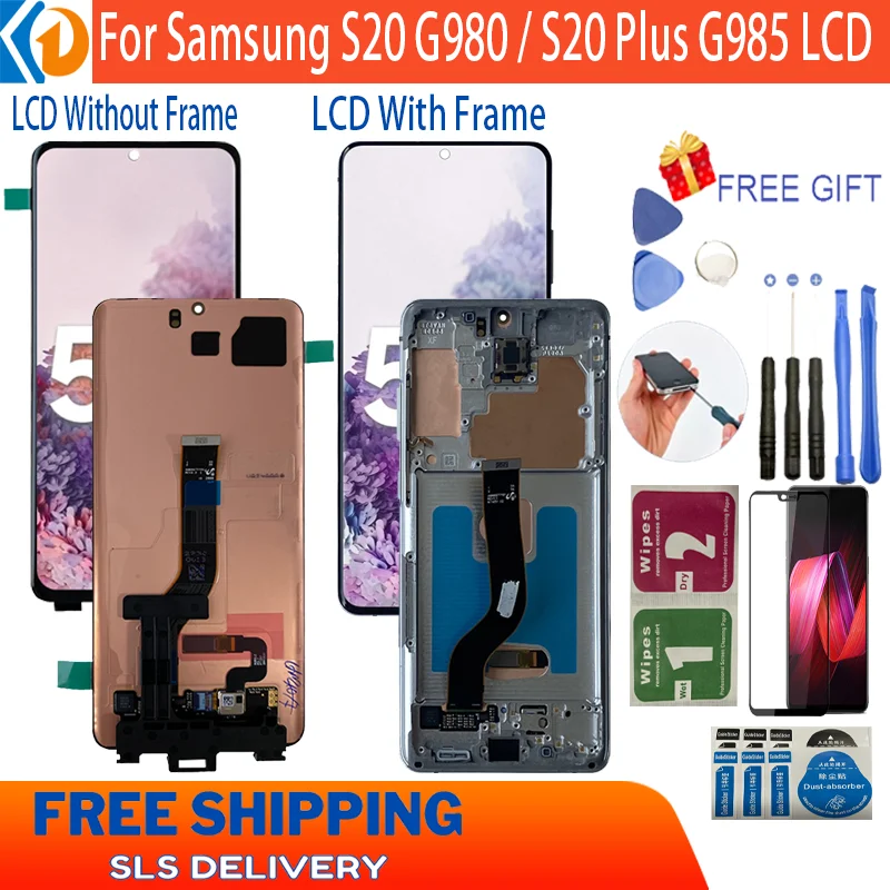 New Product Super AMOLED Mobile Phone Lcds For Samsung S20 Capacitive 24 Bit Always-On Display