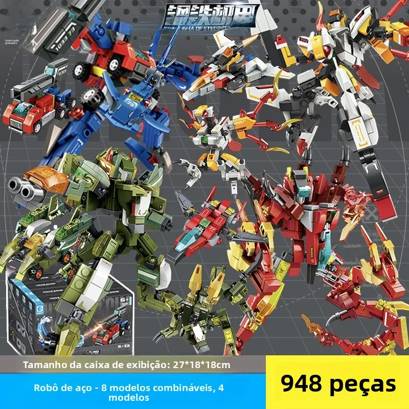 mengbao-particle-steel-mecha-robot-assembly-model-toy-military-tank-fighter-aircraft-transformation-combination-toy-for