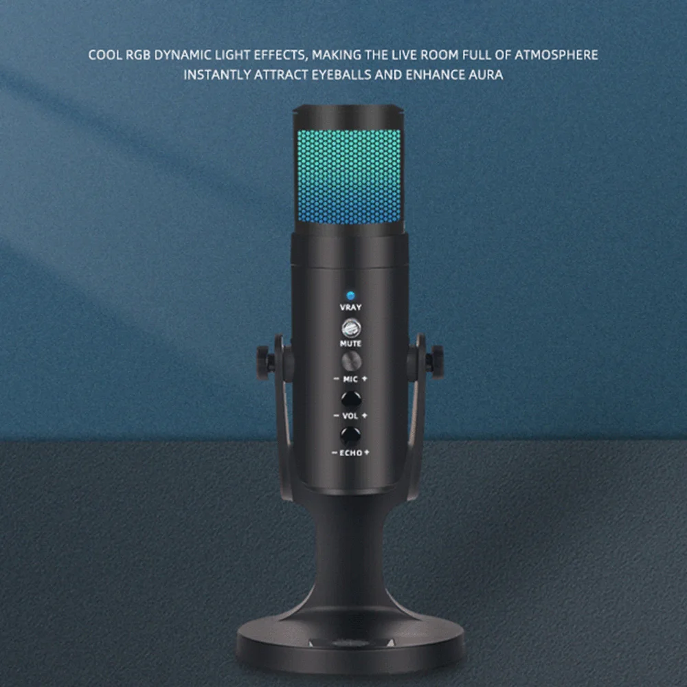 

Популярный конденсаторный микрофон RGB для компьютера, USB, ПК, микрофон, подставка, поп-фильтр для игр, потоковая трансляция, запись, наушники, 2024