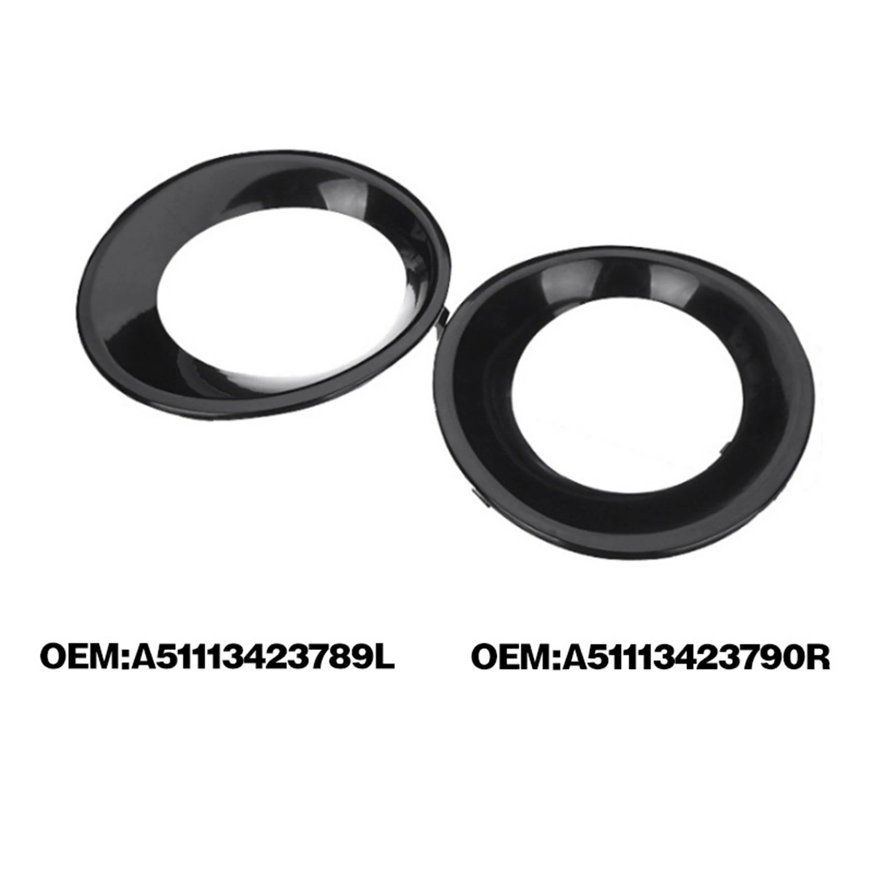 2PCS Lamp Hood Primed Fog Light Lamp Cover for-BMW X3 E83 LCI 07-10 Main in Car Light