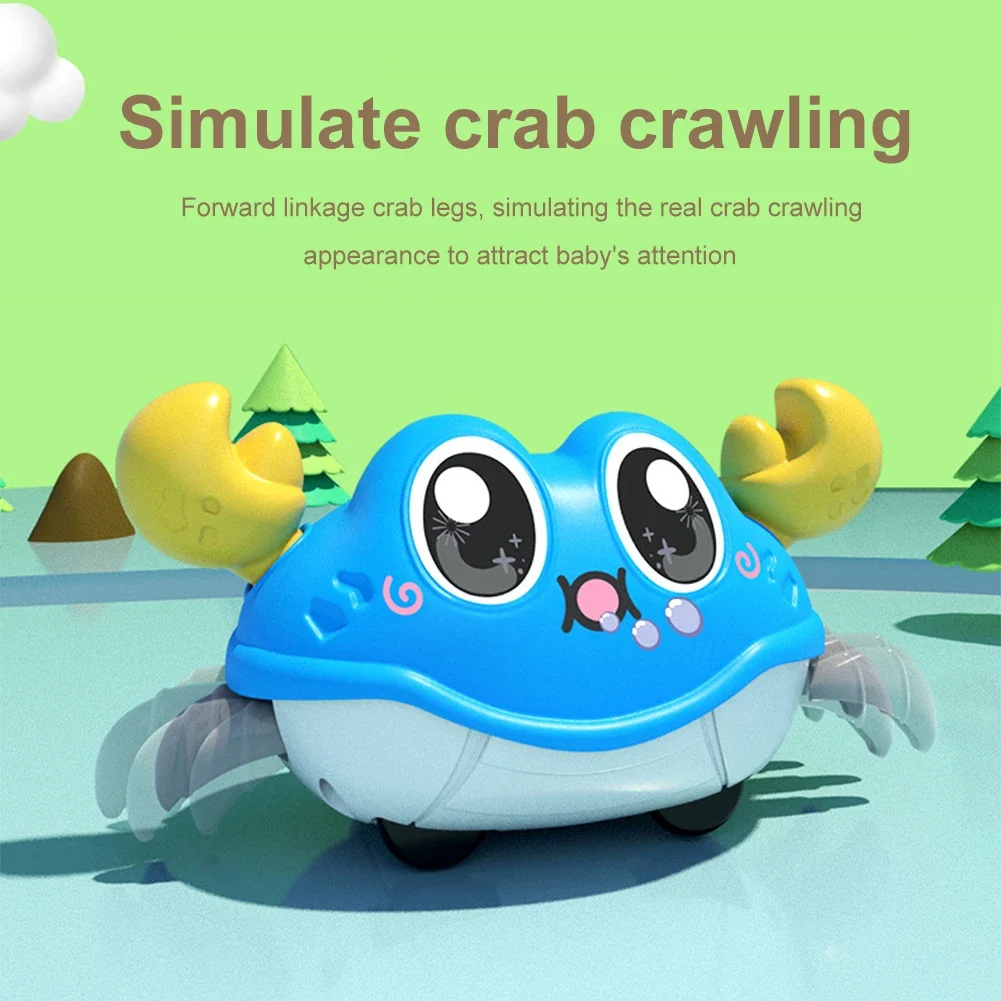 Inertial Crawling Crab Montessori Baby Toys for 0-3 Years Old Toddler Birthday Gift Toy Learn To Climb Children Interactive Toys