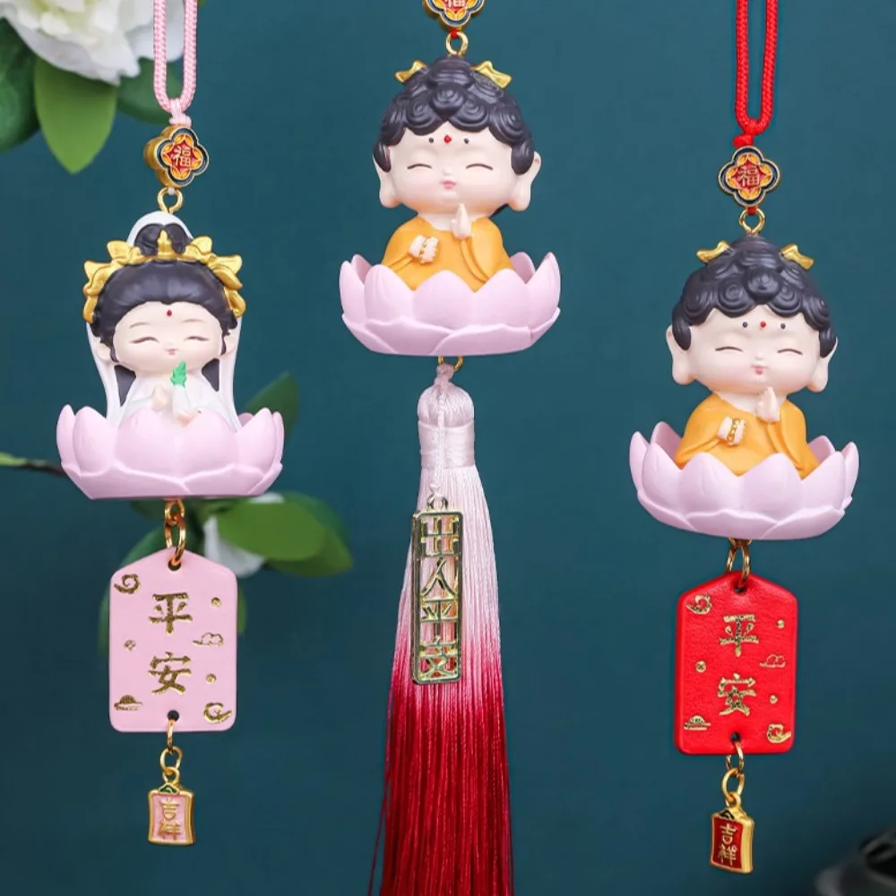 

Car Pendant Out Of The Buddha And Into The Safe Chinese Style Resin Car Interior Pendant Rearview Mirror Pendant