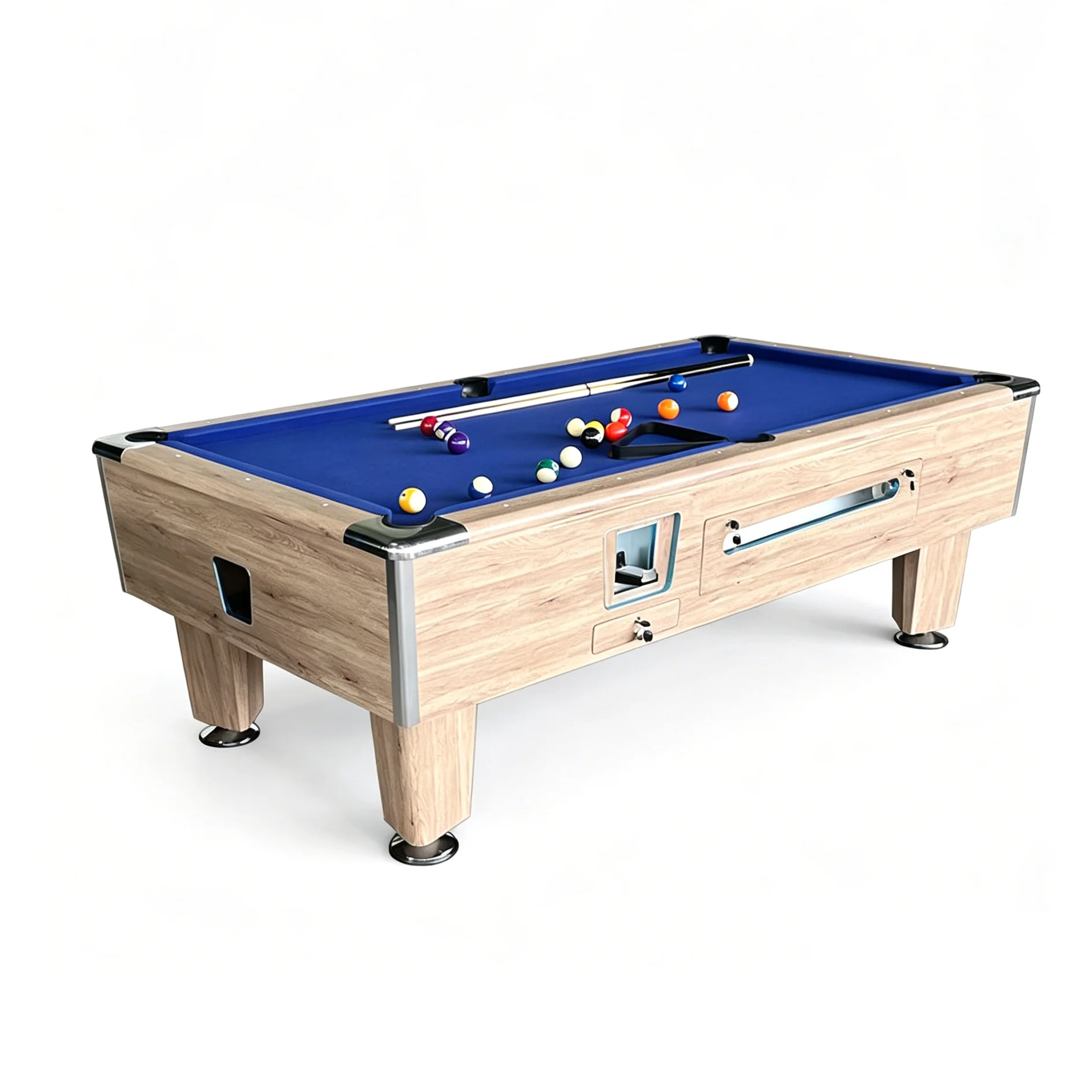Factory Directly Price New Arrival 7FT 8FT Size 19mm Slate Top Coin Operated Billiard Pool Table For Sale