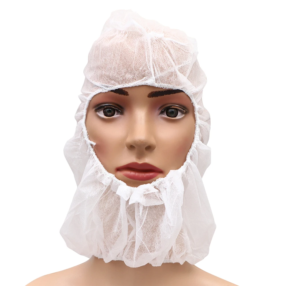 

10 PCS Disposable Space Hat Go-kart Caps Full Face Cover Hats Pearlescent Nurse