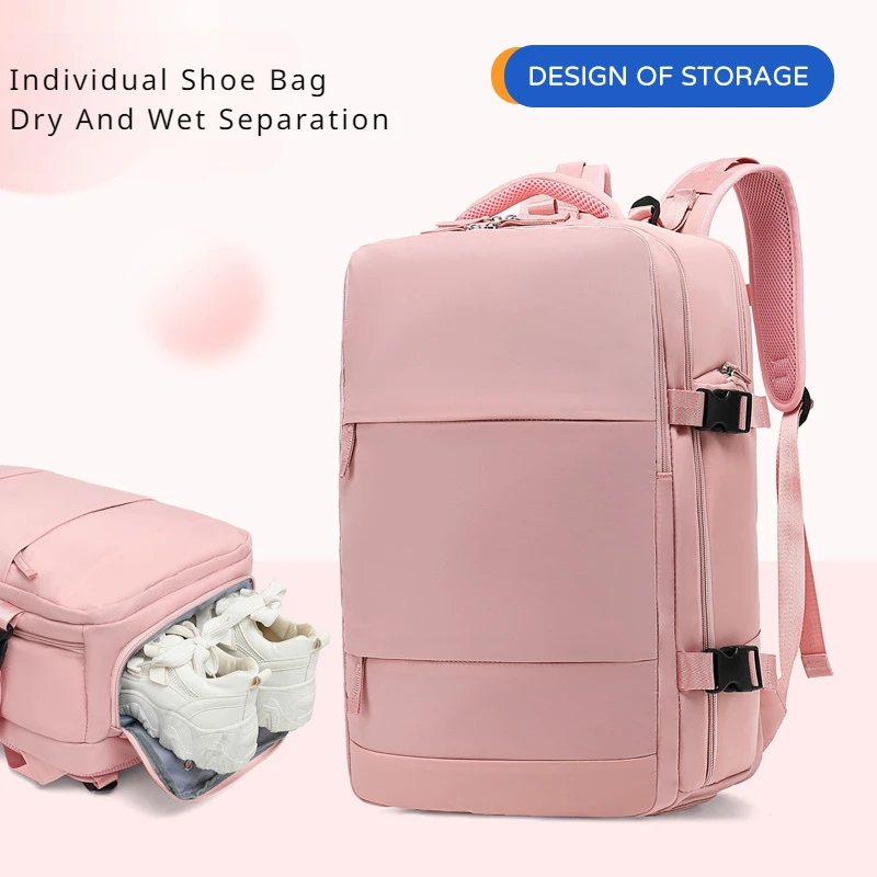 Ransel portabel tas kabin penerbangan ransel perjalanan bagasi tangan ransel Laptop tahan air untuk pria wanita