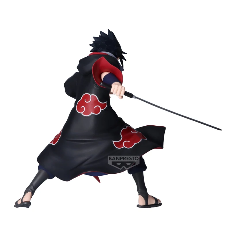 Nowa Oryginalna Figurka Akcji Bandai Banpresto Anime Naruto Uchiha Sasuke Statuetka Ozdoba Model Kolekcjonerski Zabawka dla Chłopca Prezent Urodzinowy