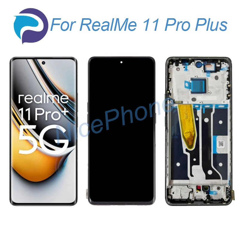 For RealMe 11 Pro Plus LCD Screen + Touch Digitizer Display 2412*1080 RMX3740, RMX3741 For RealMe 11 Pro + LCD screen Display