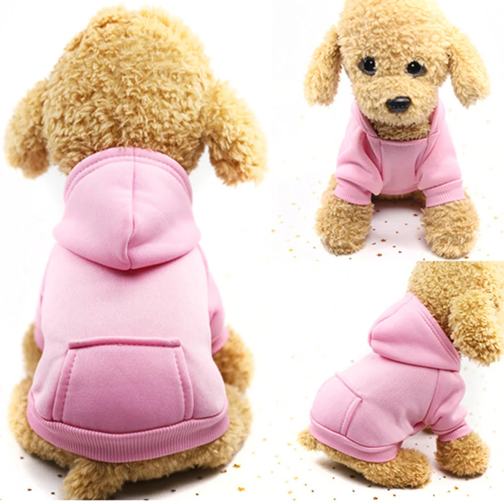 

Pink Size S Autumn Winter Pet Warm Coat Dog Clothes Warm Costume Cold Weather Outfits Soft Durable Comfortable Easy Wear