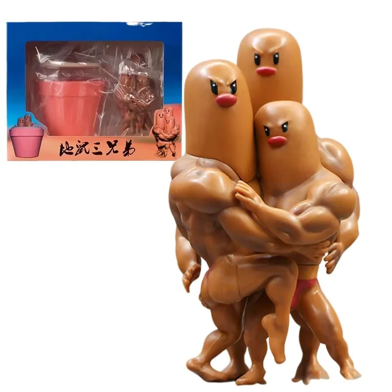 子供のための筋肉の置物3つのプログラムのスケールのおもちゃgkの像コレクタブルモデルカワイイ人形マンガギフト