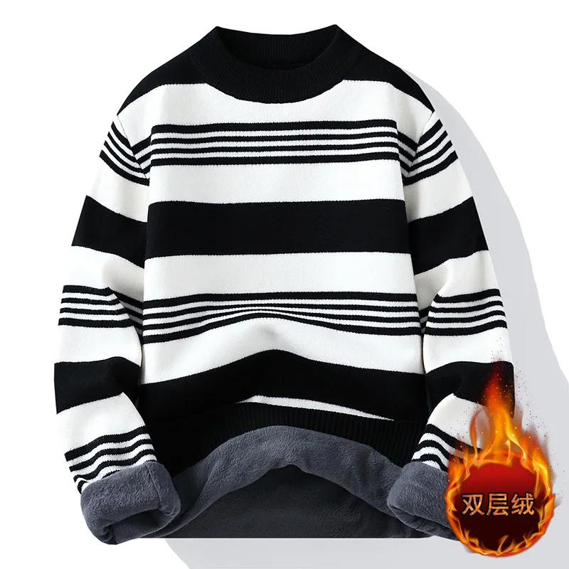 

Men's sweater striped knit top