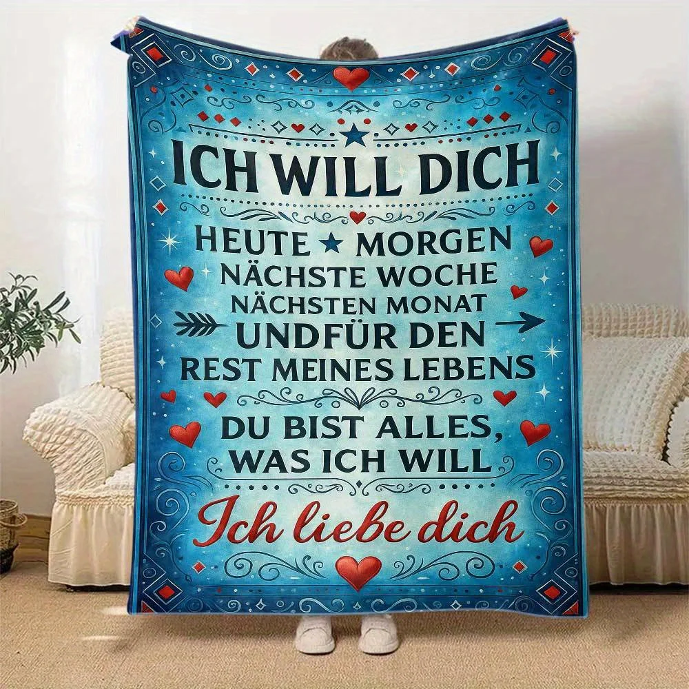 1 Romantic Blanket. Applicable Scenarios: Cozy Bedspread. Heart-Warming 